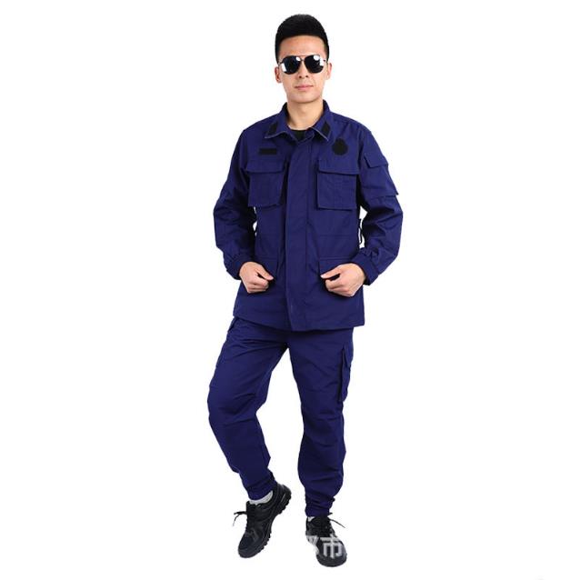 新款蓝色作训服